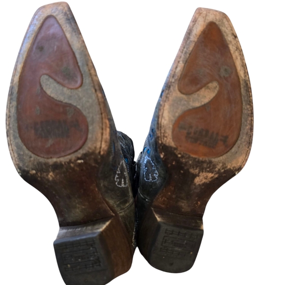 Coral Cowgirl Boots Size 9 - Picture 5 of 6